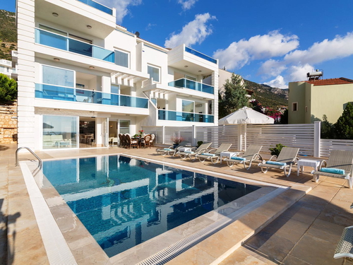  gece  -  Kasım
  | Kalkan Kızıltaş Deniz Manzaralı Lüks Villa: Jakuzili, 8 Kişilik Tatil